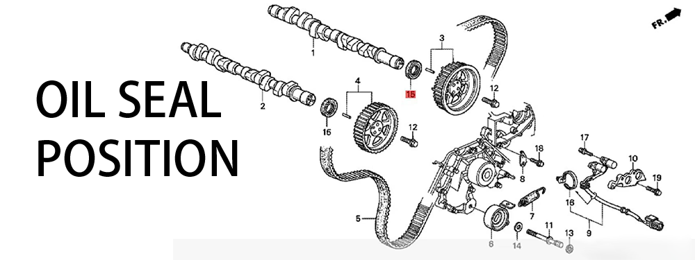 91213PL2003ISUZU，Honda35*50*8Eccentric shaft oil seal OIL SEAL
